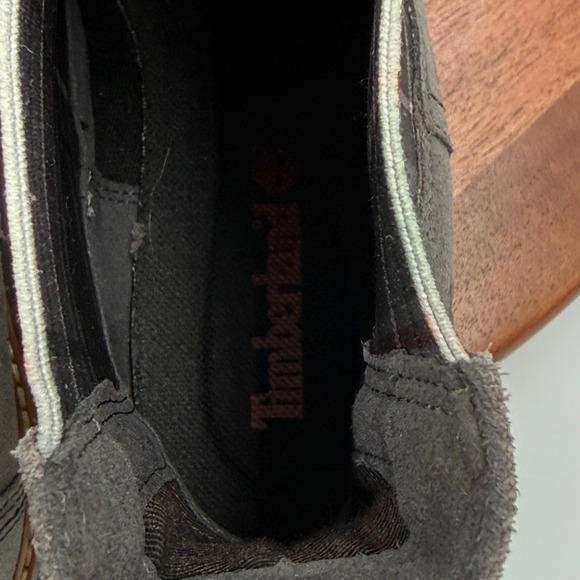 Timberland Courmayeur Valley Chelsea Boots Grey Suede Plaid A2EEH Grunge Women 7 - Picture 11 of 13